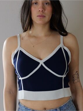 Baum und Pferdgarten Cypre Knit Tank Top in Blue Sailor